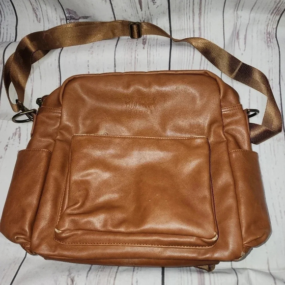 Milkmaid Goods Brooklyn Backpack in Cognac with Hattie Interior - Picture 10 of 16